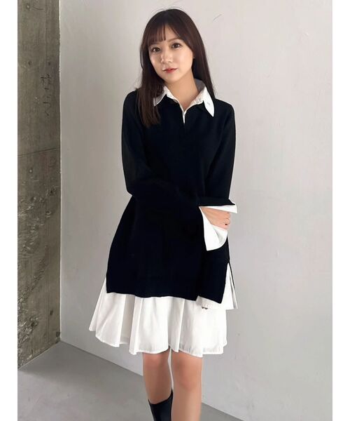 bibiy B. POLO KNIT 試着のみ B. CLUB KNIT/166cm/着用サイズM｜Bibiy.