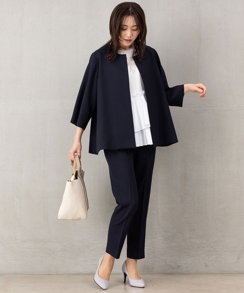 ROBEDECORA セットアップ 「洗えるウールタッチスーツ」Aライン