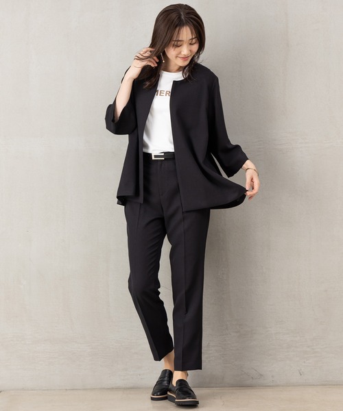 ROBEDECORA セットアップ 「洗えるウールタッチスーツ」Aライン