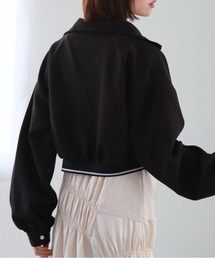 「archives」 ブルゾン MEDIUM ブラック レディースの画像9