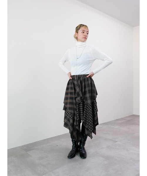 DOLLUPOOPS（ドールアップウップス） スカート チェックコンビ