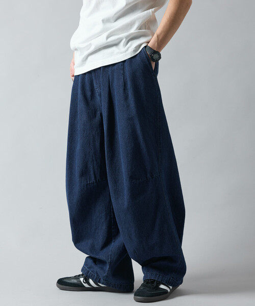 「FREAK'S STORE」 チノパンツ MEDIUM グリーン メンズ_画像3