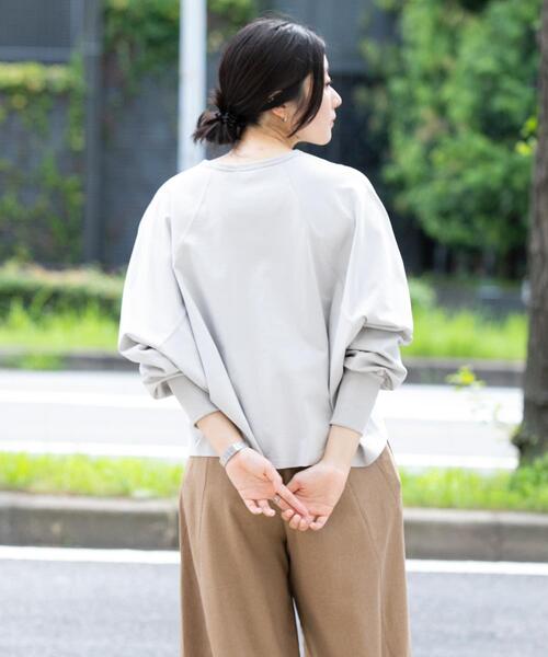 「EKAL」 長袖カットソー ONE ライトグレー レディース_画像5