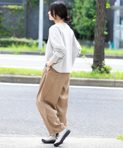 「EKAL」 長袖カットソー ONE ライトグレー レディース_画像8