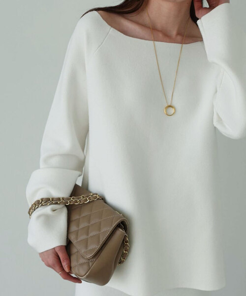 NOBLE（ノーブル） ニット セーター 「セットアップ対応」ボートネック