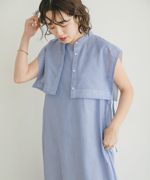 「ITEMS URBANRESEARCH」 コンビワンピース FREE チャコールグレー レディース_画像2