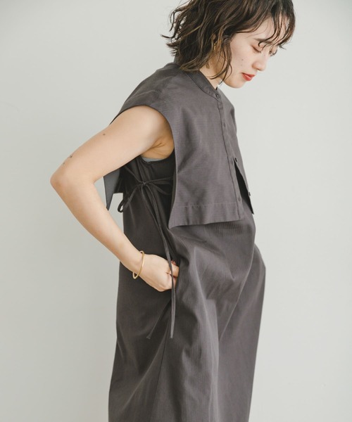 「ITEMS URBANRESEARCH」 コンビワンピース FREE チャコールグレー レディース_画像6