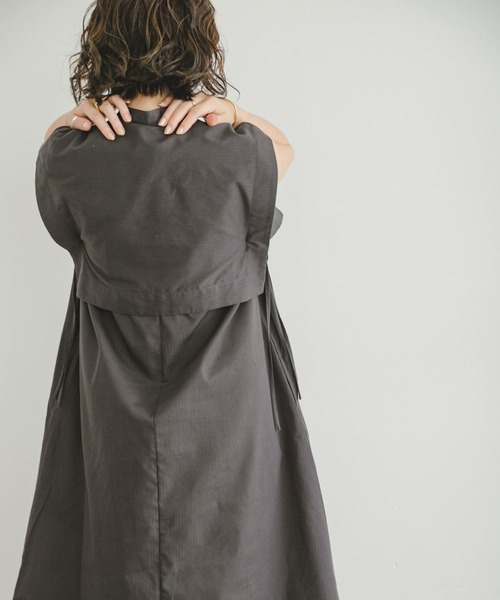 「ITEMS URBANRESEARCH」 コンビワンピース FREE チャコールグレー レディース_画像9