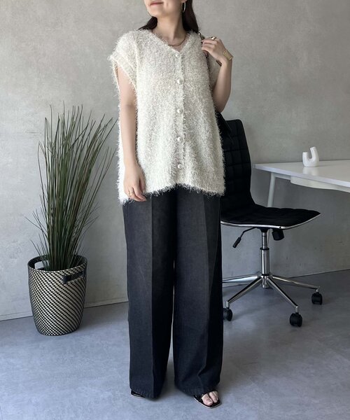 「prose verse」 デニムパンツ - ブラック レディース_画像9