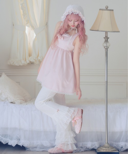 Fiorforte パンツ rose frill tulle pants レディース : ZOZOTOWN