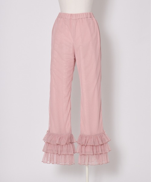 ゅ。 rose frill tulle pantsその他 Fiorforte パンツ rose frill tulle pants レディース : ZOZOTOWN