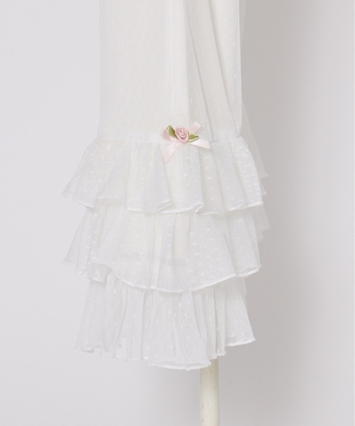 Fiorforte パンツ rose frill tulle pants レディース : ZOZOTOWN