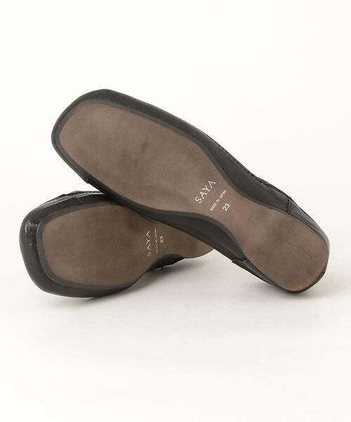 「SAYA」 シューズ 23cm ブラック レディース_画像3