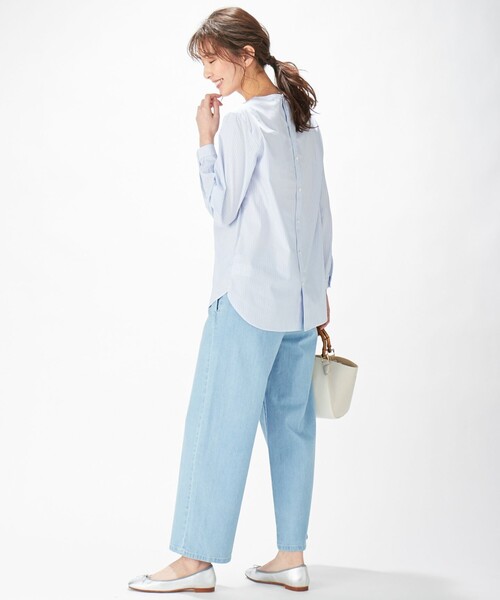 「J.PRESS」 長袖ブラウス 9 ホワイト レディース_画像4