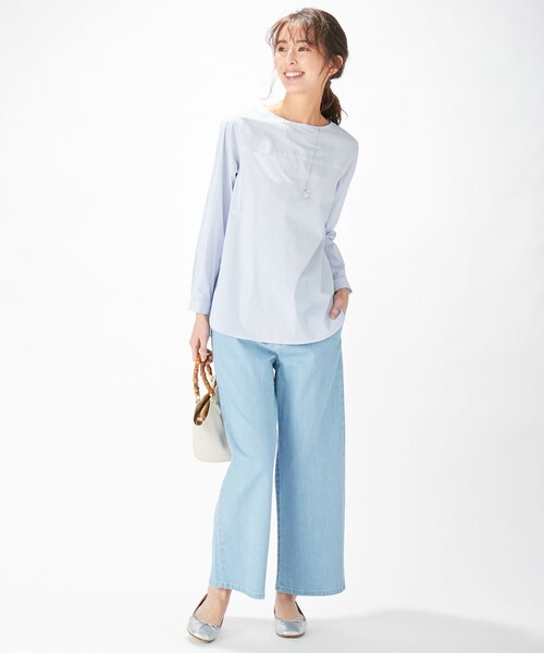 「J.PRESS」 長袖ブラウス 9 ホワイト レディース_画像7