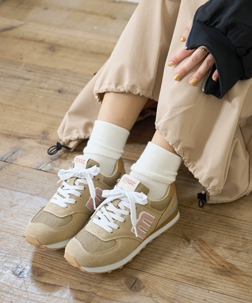 「moz」 ローカットスニーカー 24.0cm ブラック レディース_画像9