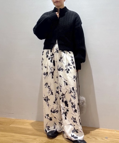 STYLEMIXER（スタイルミキサー） ワイドパンツ パンツ フラワー