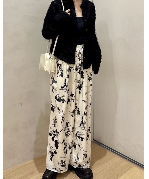 STYLEMIXER（スタイルミキサー） ワイドパンツ パンツ フラワー
