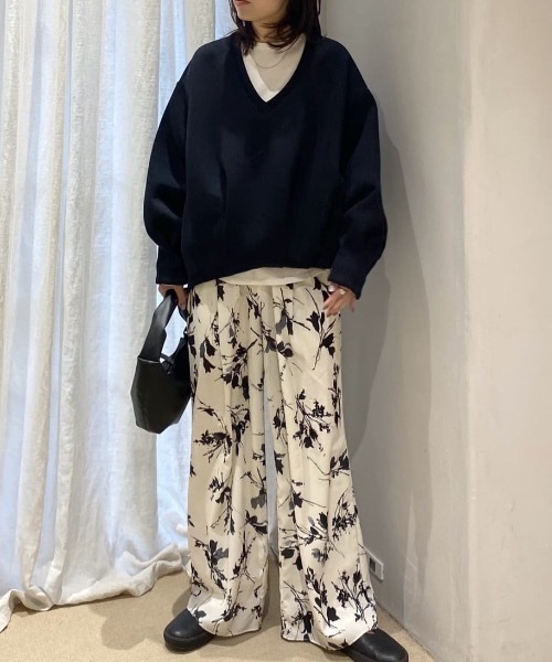 STYLEMIXER（スタイルミキサー） ワイドパンツ パンツ フラワー