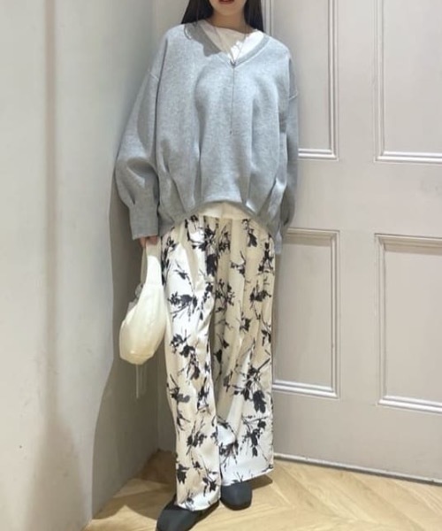 STYLEMIXER（スタイルミキサー） ワイドパンツ パンツ フラワー