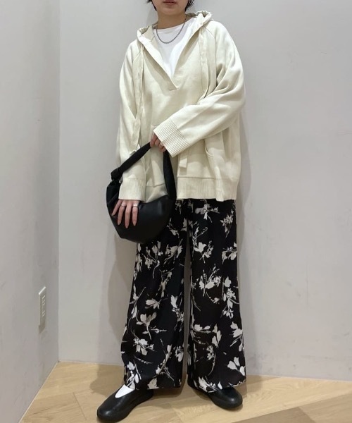 STYLEMIXER（スタイルミキサー） ワイドパンツ パンツ フラワー