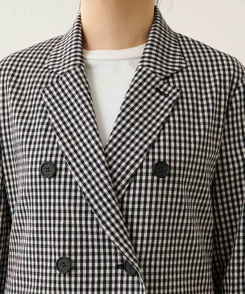 【未使用】whim gazette ジャケット　テーラード　手洗い可　日本製 Whim Gazette（ウィム ガゼット） テーラードジャケット FREE ブラック