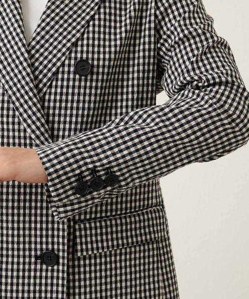 【未使用】whim gazette ジャケット　テーラード　手洗い可　日本製 Whim Gazette（ウィム ガゼット） テーラードジャケット FREE ブラック