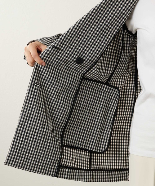 【未使用】whim gazette ジャケット　テーラード　手洗い可　日本製 15th Anniversary】ワッペンブレザー | Whim Gazette(ウィム ガゼット