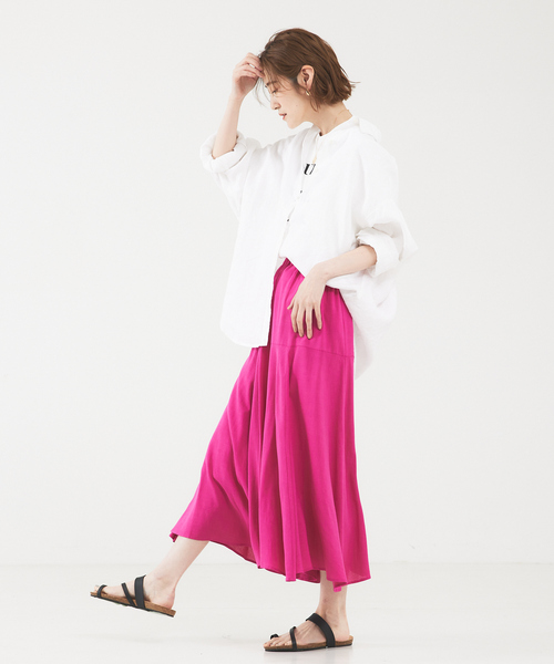 「abahouse mavie」 フレアスカート フリー ブラック レディース_画像4