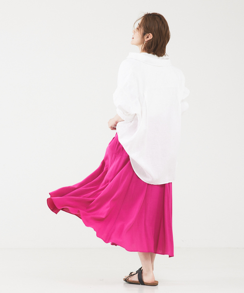 「abahouse mavie」 フレアスカート フリー ブラック レディース_画像5