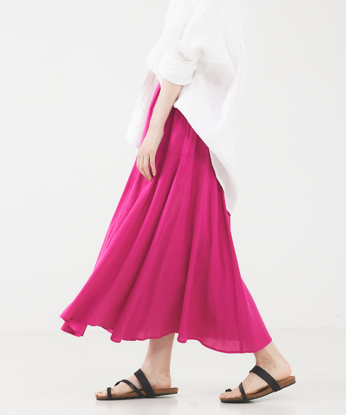 「abahouse mavie」 フレアスカート フリー ブラック レディース_画像7