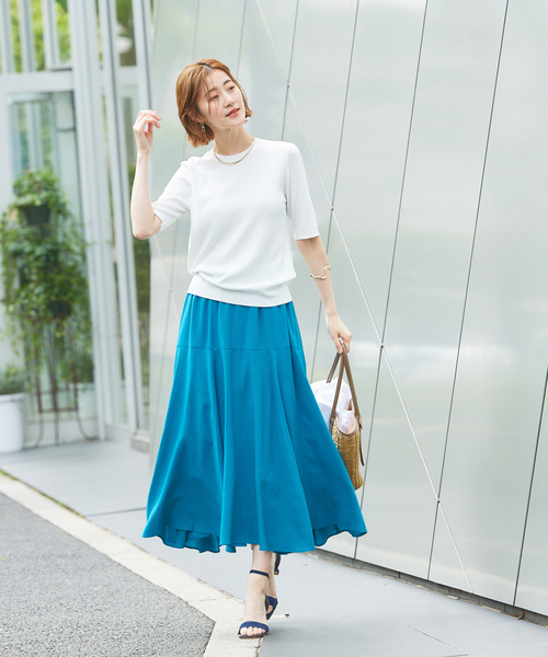 「abahouse mavie」 フレアスカート フリー ブラック レディース_画像9