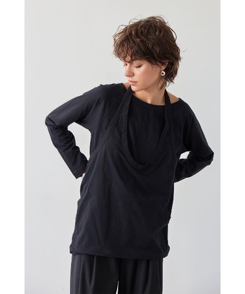 ALEXIA STAM（アリシアスタン） 長袖カットソー FREE ブラック