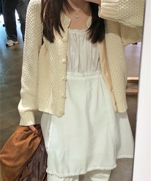 「almo」 キャミソールワンピース FREE ホワイト レディース_画像7