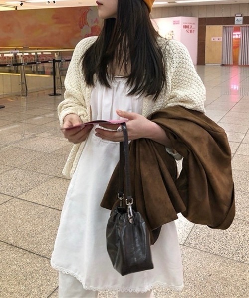 「almo」 キャミソールワンピース FREE ホワイト レディース_画像8