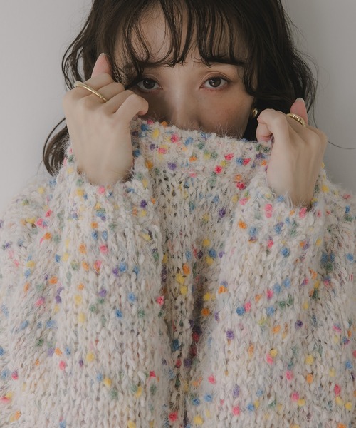 「210nouve」 長袖ニット FREE ベージュ レディース_画像7