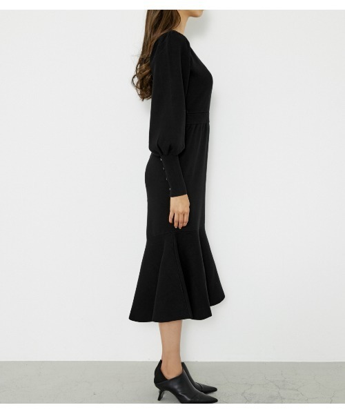 「rienda」 ニットワンピース MEDIUM ライトベージュ レディース_画像2