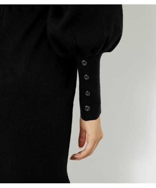 「rienda」 ニットワンピース MEDIUM ライトベージュ レディース_画像4