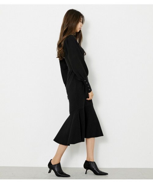 「rienda」 ニットワンピース MEDIUM ライトベージュ レディース_画像5