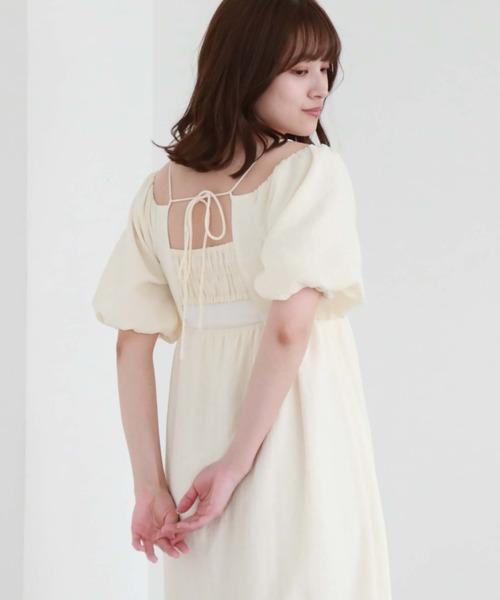 「archives」 半袖ワンピース MEDIUM ブラック レディース_画像8