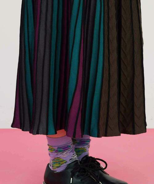 「FRAPBOIS」 ニットスカート 1 ベージュ レディース_画像8