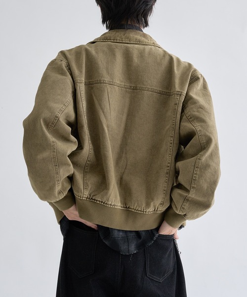 ブルゾン アウター Faded Center-Switch Work Jacket / フェーデット