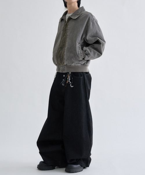 ブルゾン アウター Faded Center-Switch Work Jacket / フェーデット