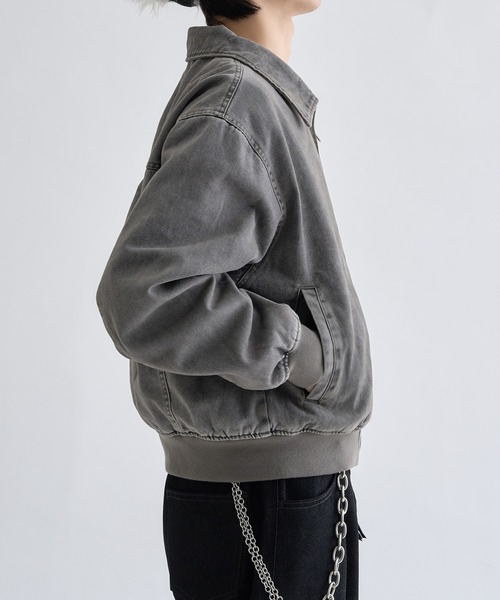 ブルゾン アウター Faded Center-Switch Work Jacket / フェーデット
