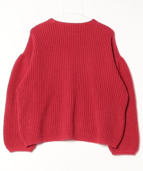 「GREED」 長袖ニット FREE レッド レディース_画像2