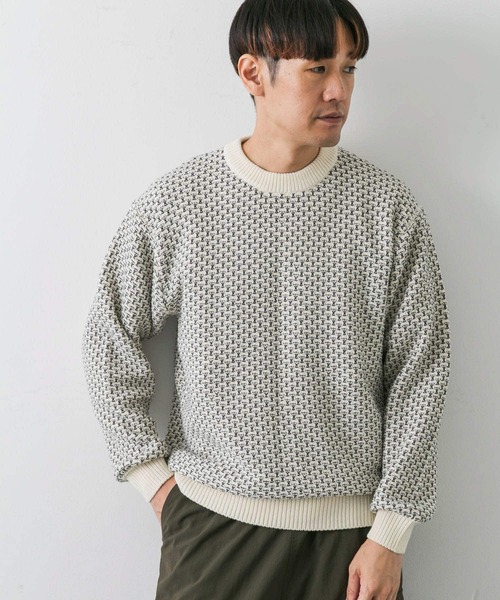 「URBAN RESEARCH DOORS」 長袖ニット LARGE ブルー系その他 メンズ_画像2