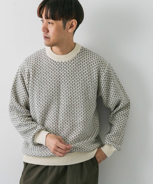 「URBAN RESEARCH DOORS」 長袖ニット LARGE ブルー系その他 メンズ_画像5