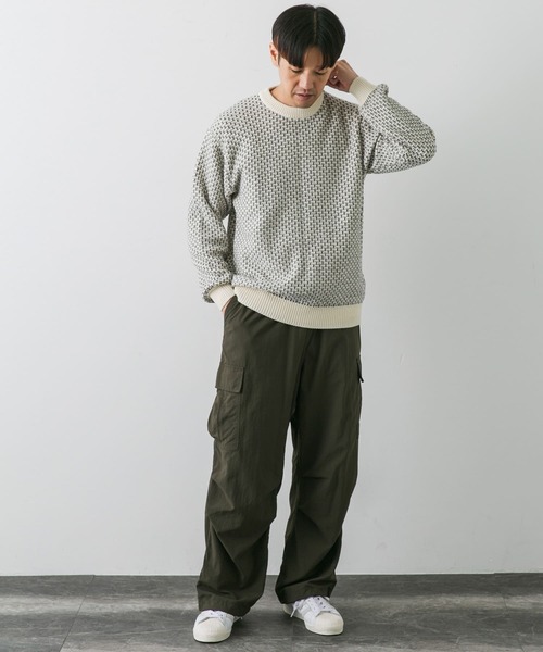 「URBAN RESEARCH DOORS」 長袖ニット LARGE ブルー系その他 メンズ_画像7