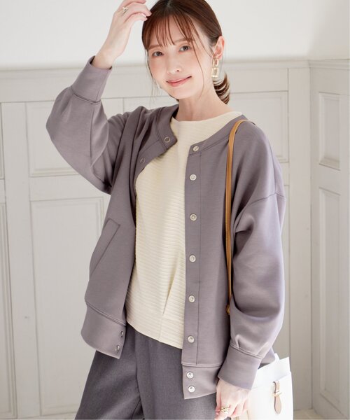 「ikka」 カーディガン M レッド レディース_画像2