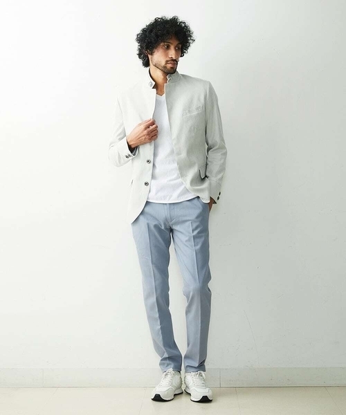 「MICHEL KLEIN HOMME 」 スラックス X-LARGE ライトブルー メンズ_画像2